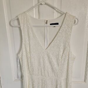 Tommy Hilfiger White Floral Lace Wedding Dress